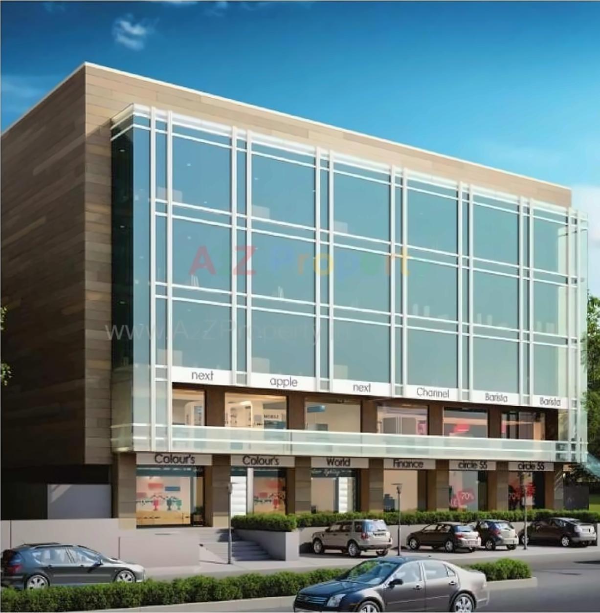 3D Elevation of real estate project Trisha Square located at Kasba, Vadodara, Gujarat