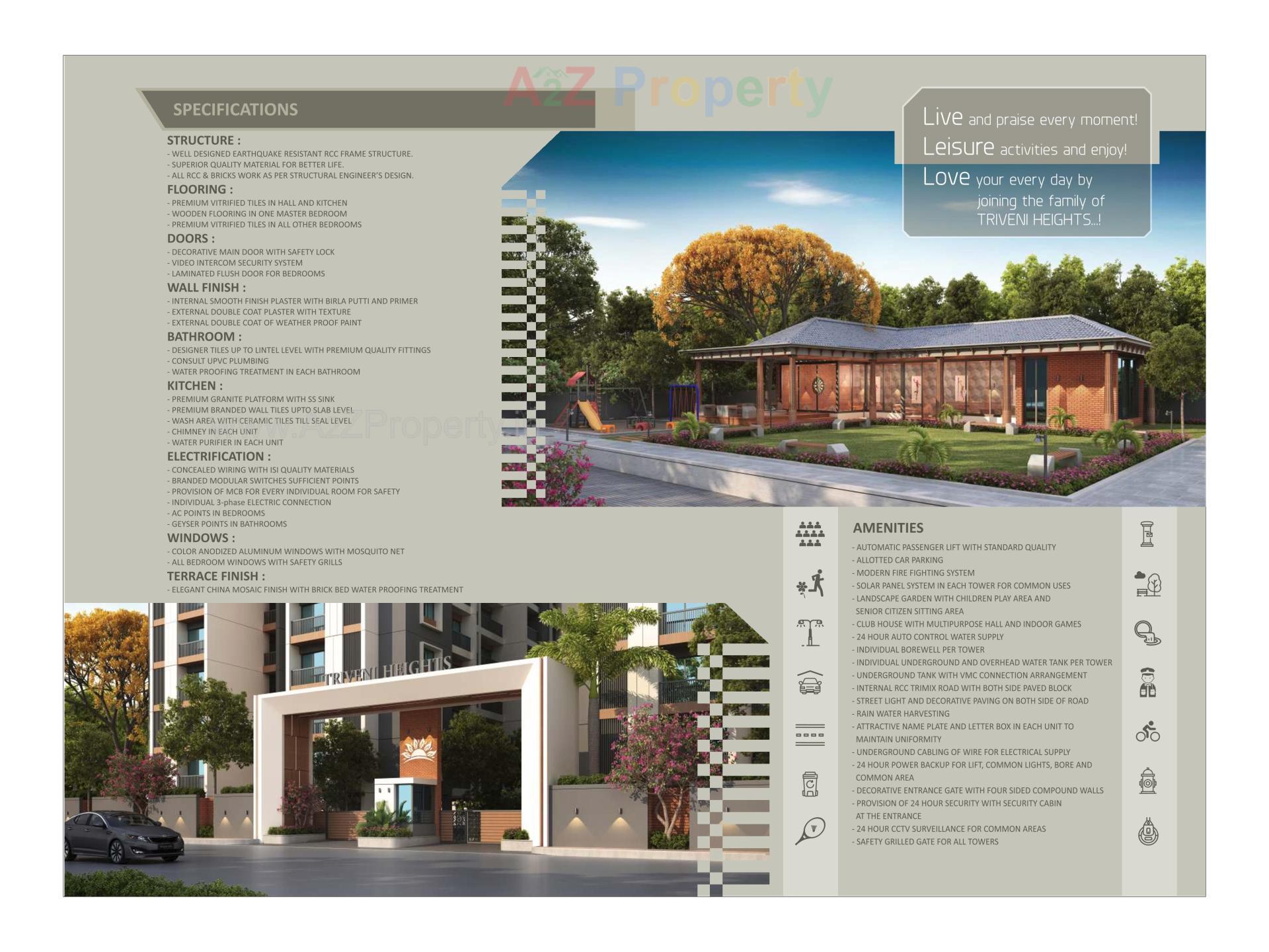  of real estate project Triveni Heights located at Gorwa, Vadodara, Gujarat