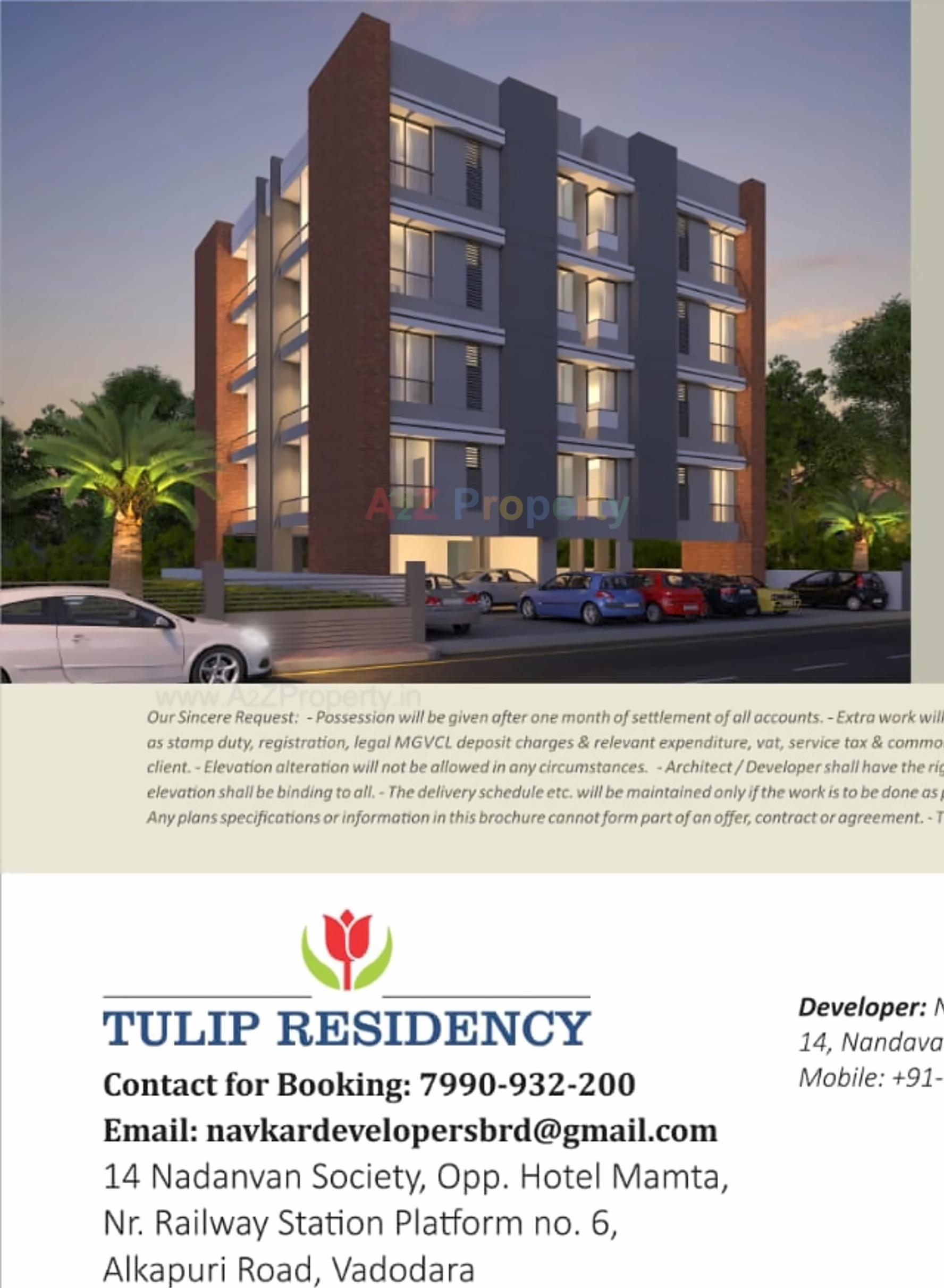 3D Elevation of real estate project Tulip Residency located at Vadodara, Vadodara, Gujarat