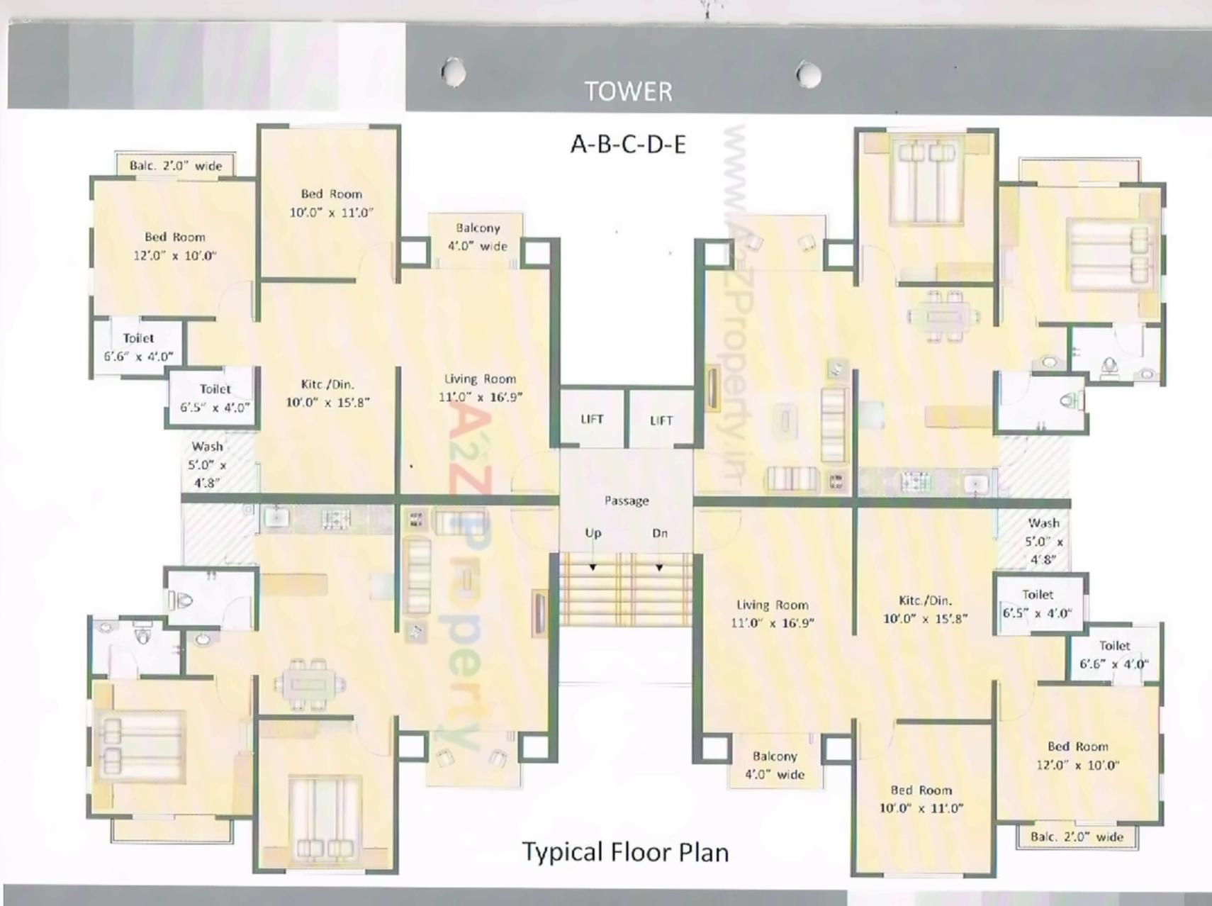 Layout of real estate project Tulsi Heights located at Bapod, Vadodara, Gujarat