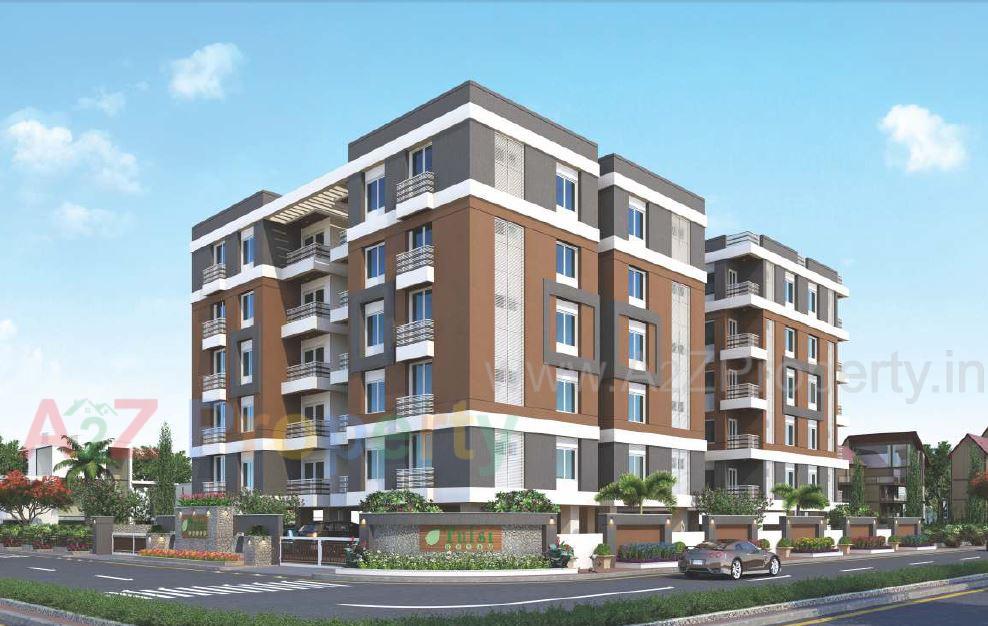 3D Elevation of real estate project Tulsi Shyam located at Vasna, Vadodara, Gujarat