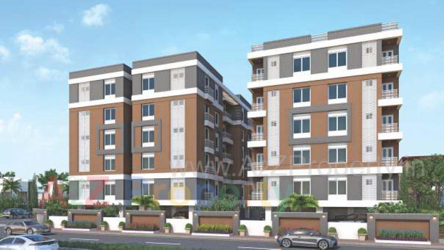 3D Elevation of real estate project Tulsi Shyam located at Vasna, Vadodara, Gujarat