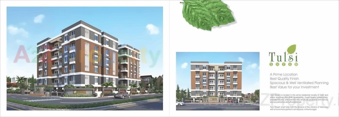 3D Elevation of real estate project Tulsi Shyam located at Vasna, Vadodara, Gujarat