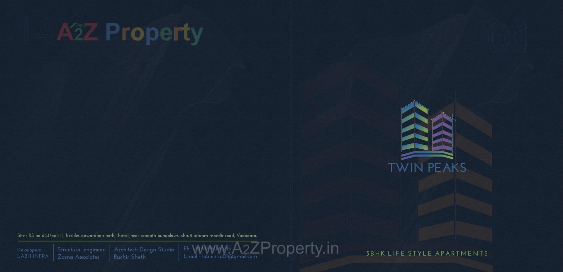  of real estate project Twin Peaks located at Sama, Vadodara, Gujarat