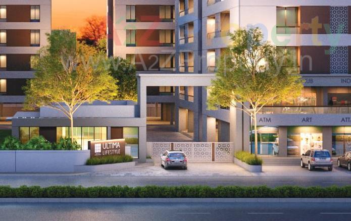 3D Elevation of real estate project Ultima Life Style located at Bapod, Vadodara, Gujarat