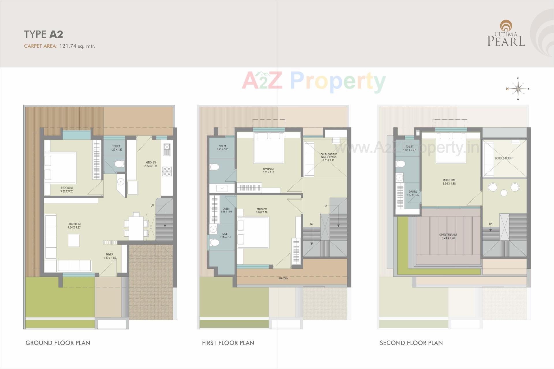Layout of real estate project Ultima Pearl located at Ankhol, Vadodara, Gujarat