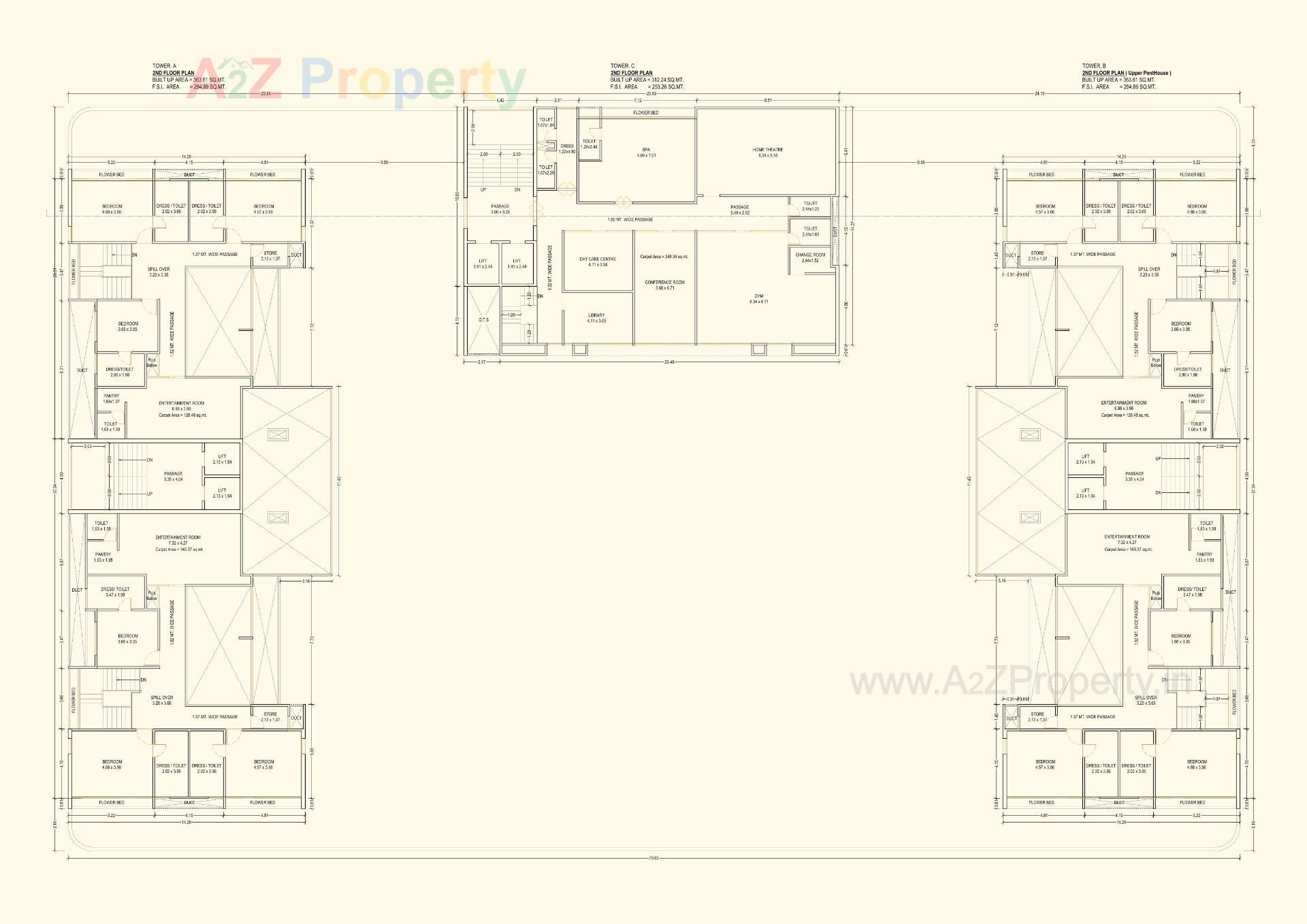 Layout of real estate project Uma Residences located at Bhayli, Vadodara, Gujarat