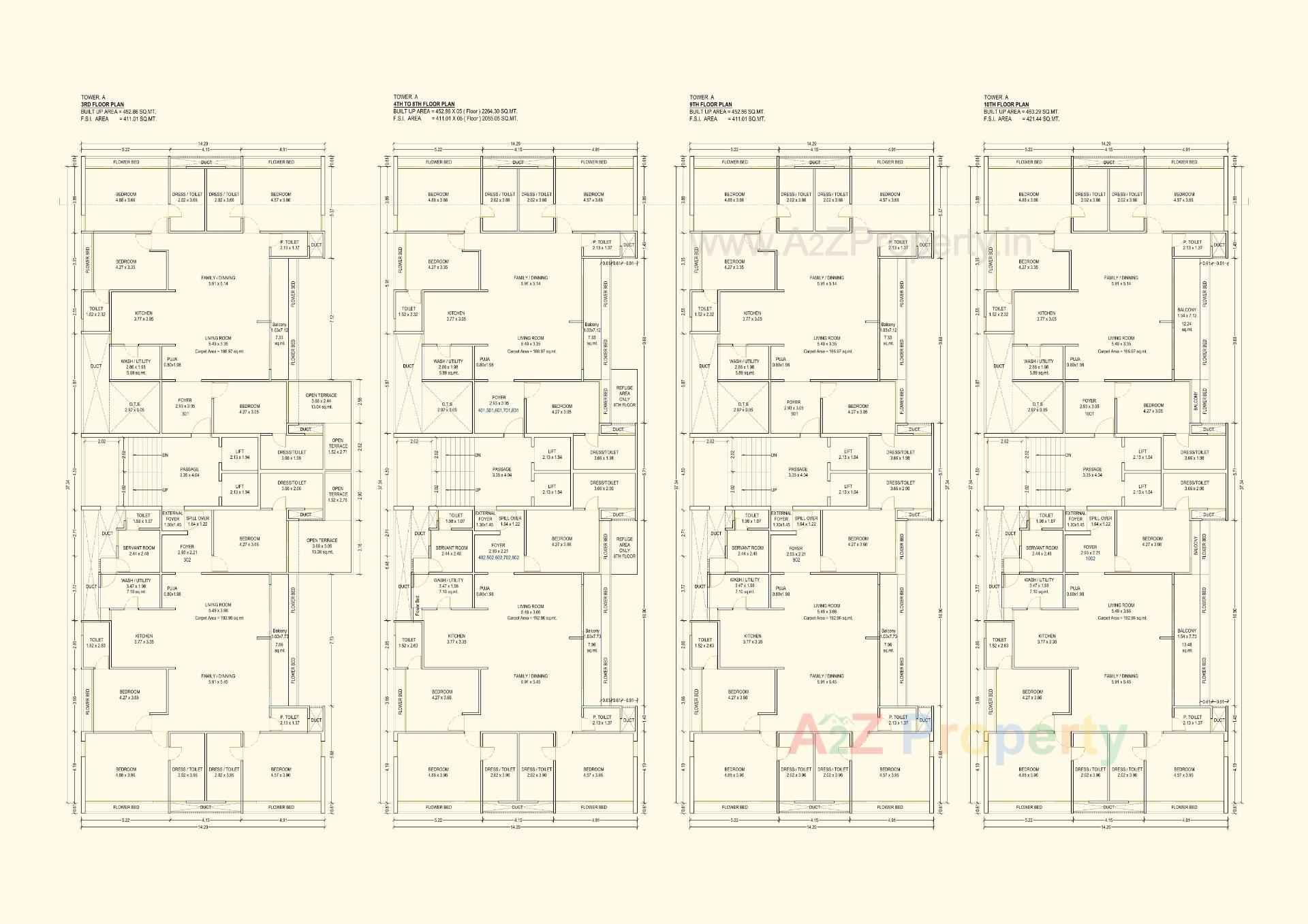 Layout of real estate project Uma Residences located at Bhayli, Vadodara, Gujarat
