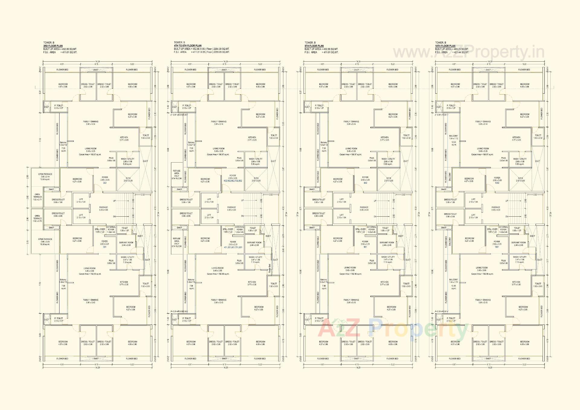 Layout of real estate project Uma Residences located at Bhayli, Vadodara, Gujarat