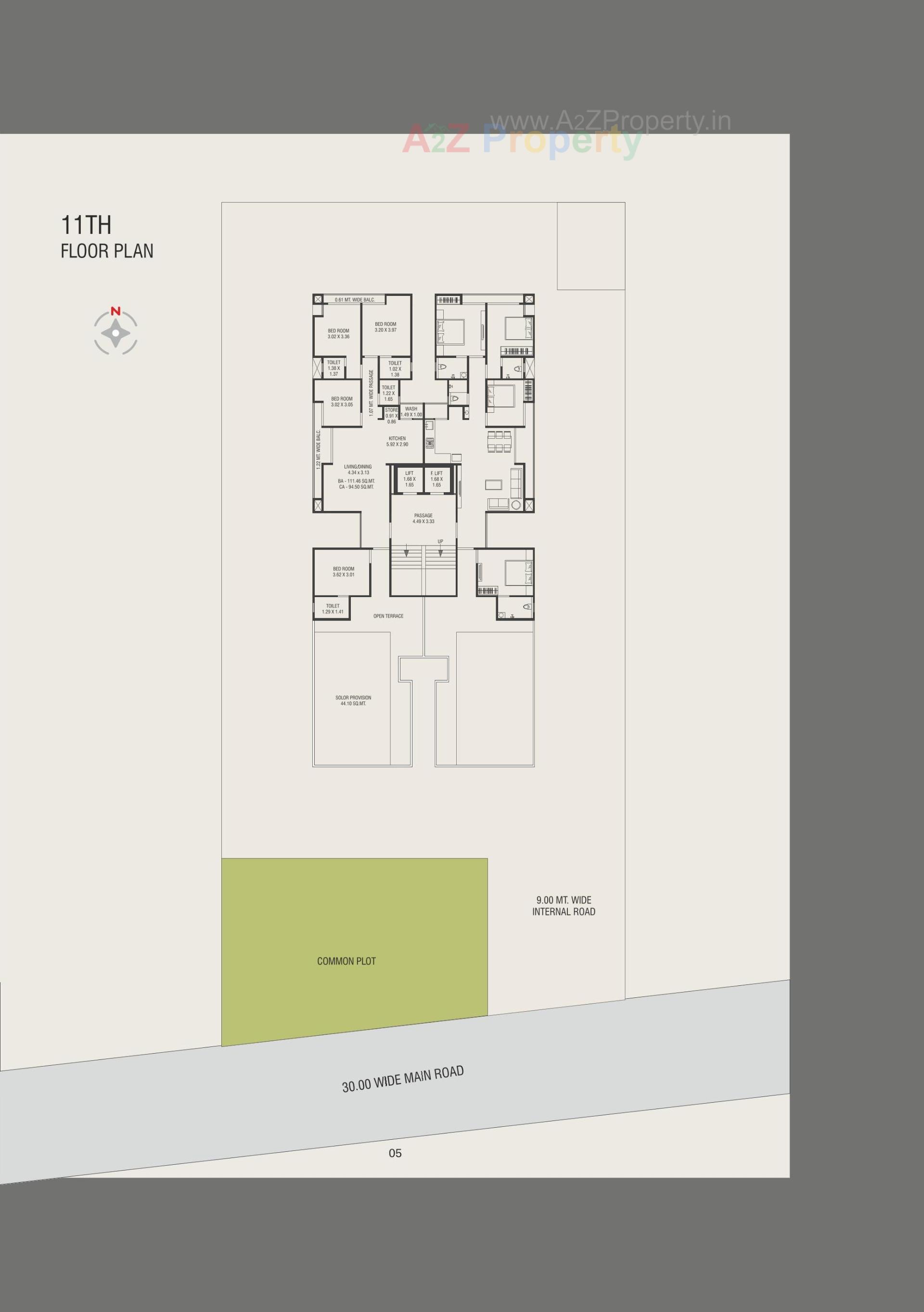 Layout of real estate project Umiya Heritage located at Chhani, Vadodara, Gujarat