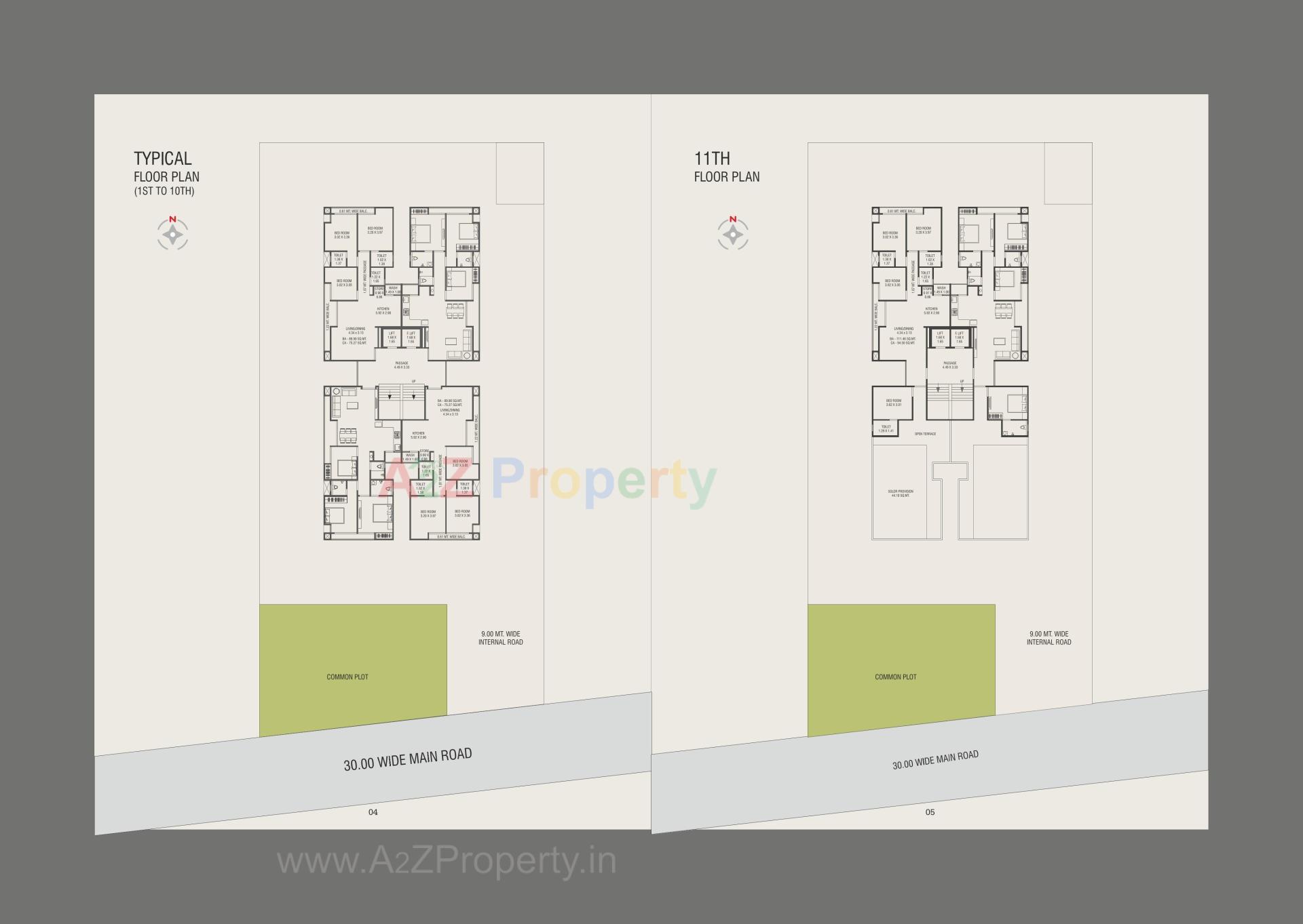 Layout of real estate project Umiya Heritage located at Chhani, Vadodara, Gujarat