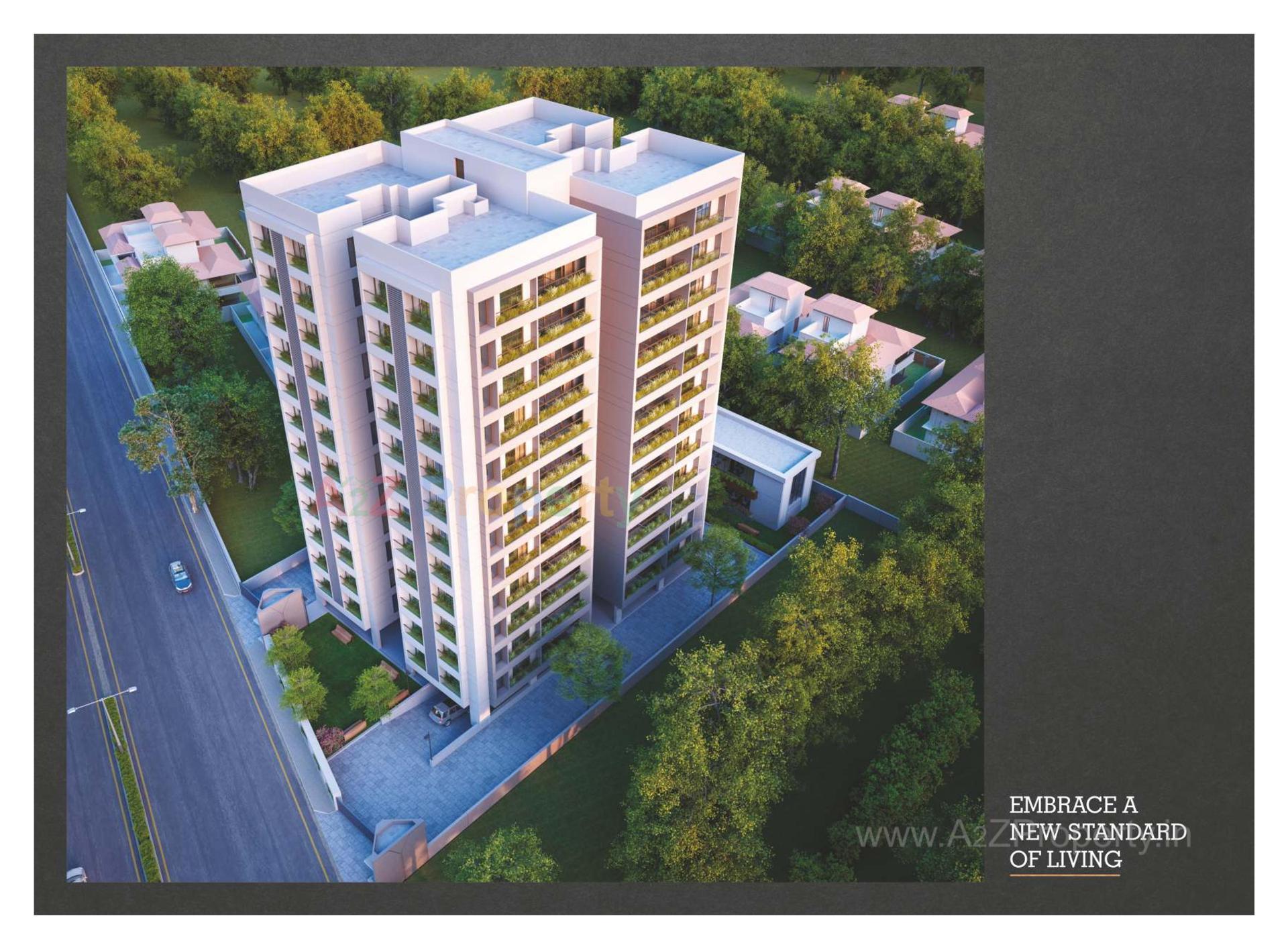 3D Elevation of real estate project Umiya Palace located at Chhani, Vadodara, Gujarat