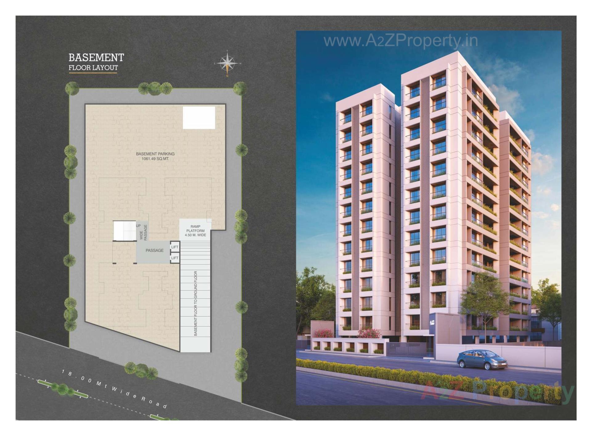 Layout of real estate project Umiya Palace located at Chhani, Vadodara, Gujarat