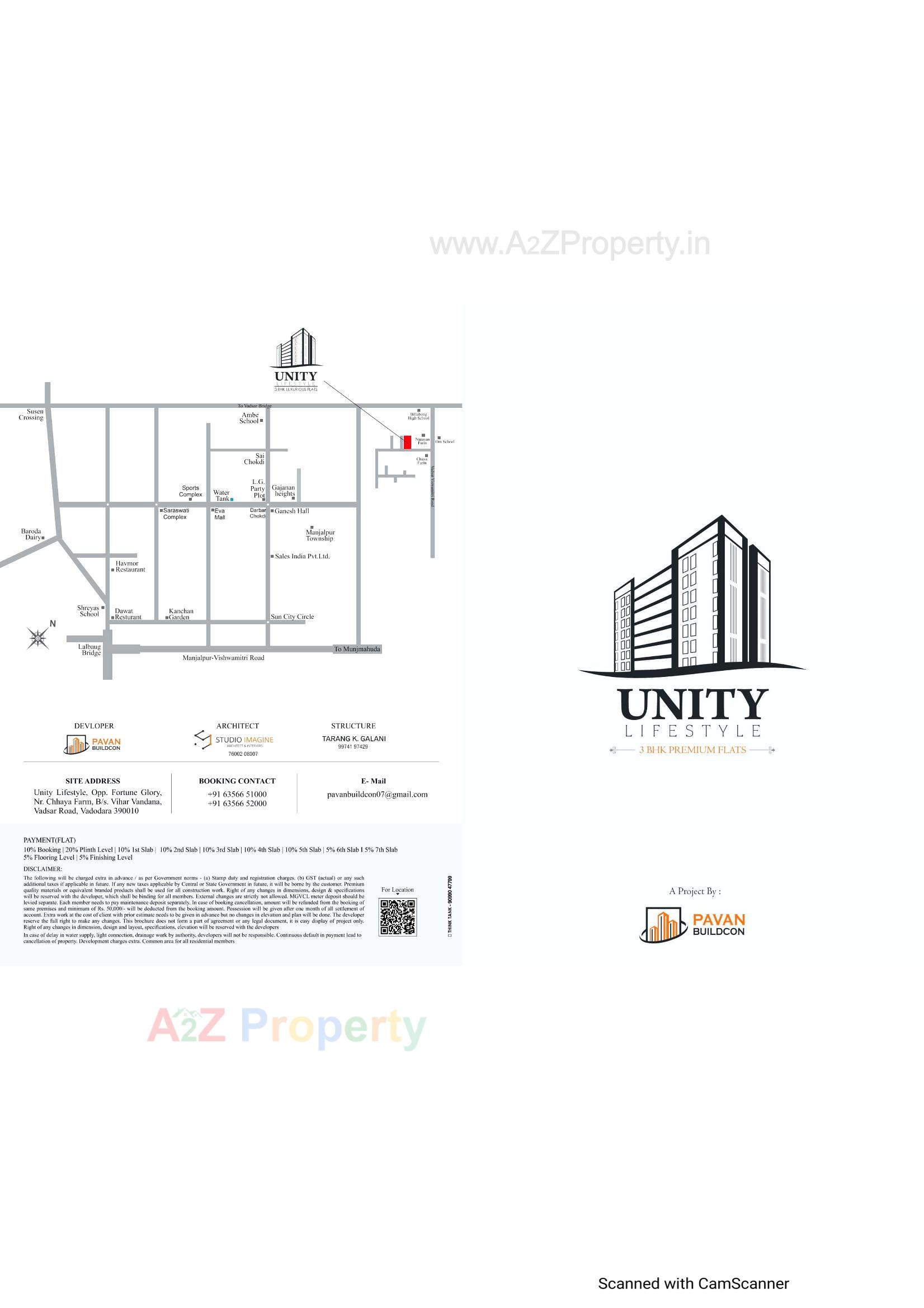  of real estate project Unity Lifestyle located at Vadsar, Vadodara, Gujarat