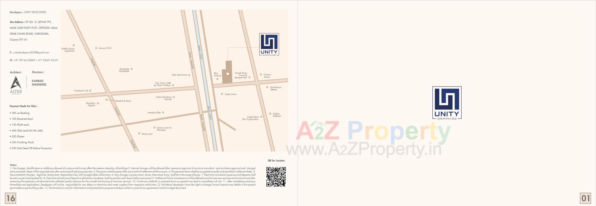  of real estate project Unity Sapphire located at Sevasi, Vadodara, Gujarat