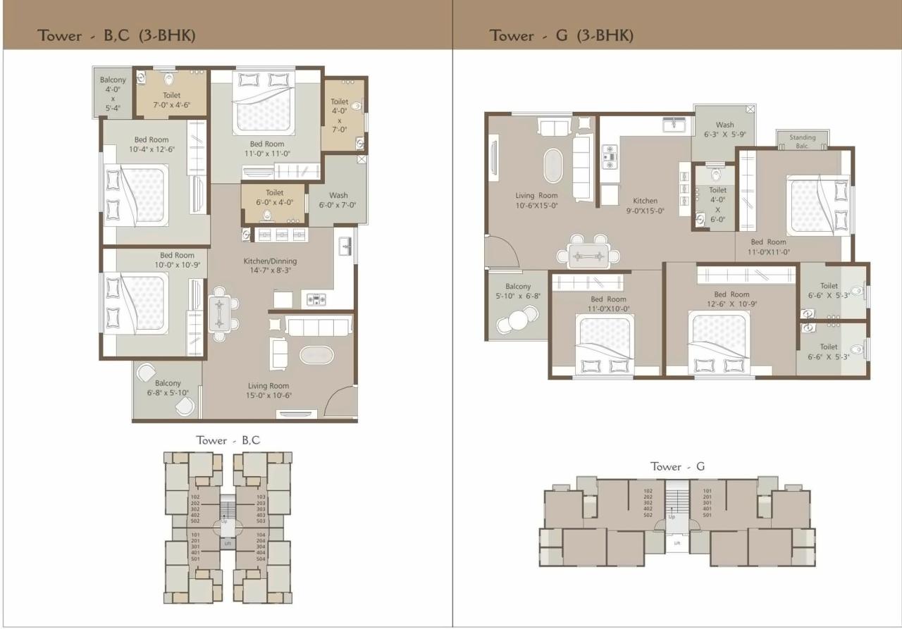 Layout of real estate project Upvan Heritage located at Vadodara, Vadodara, Gujarat