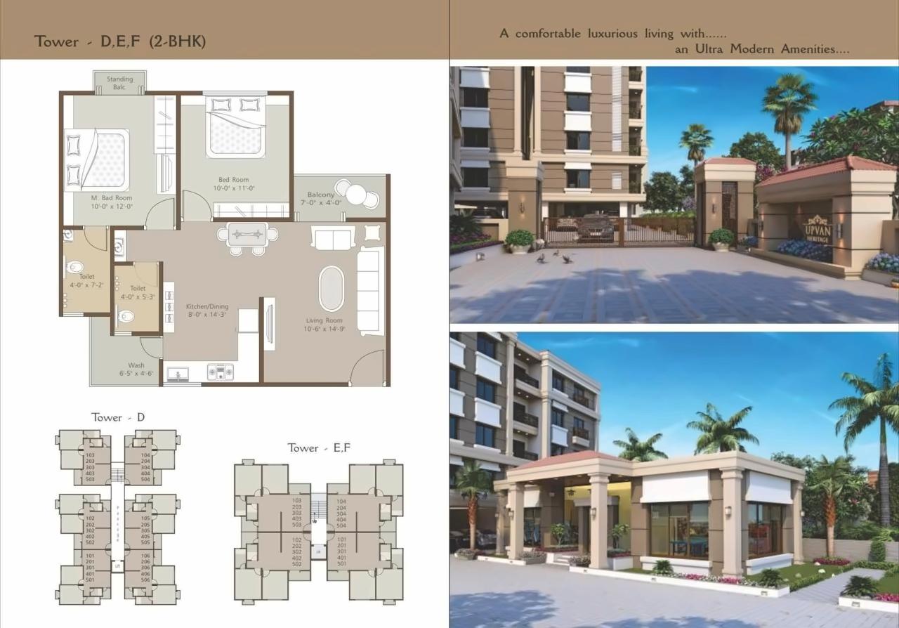 Layout of real estate project Upvan Heritage located at Vadodara, Vadodara, Gujarat