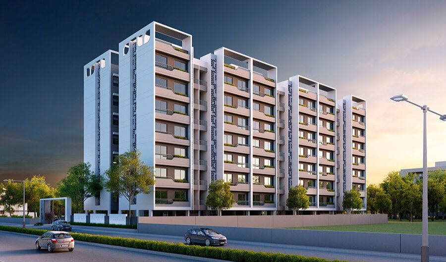 Elevation of real estate project V R Imperia located at Bapod, Vadodara, Gujarat