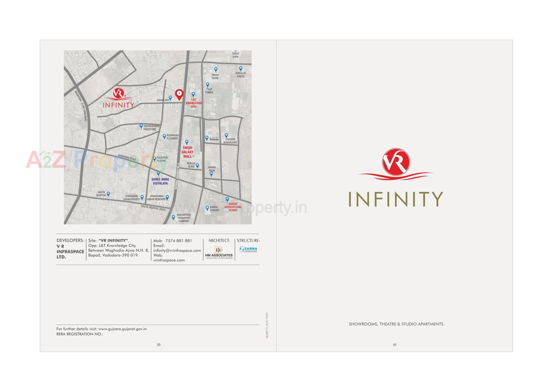  of real estate project V R Infinity located at Bapod, Vadodara, Gujarat