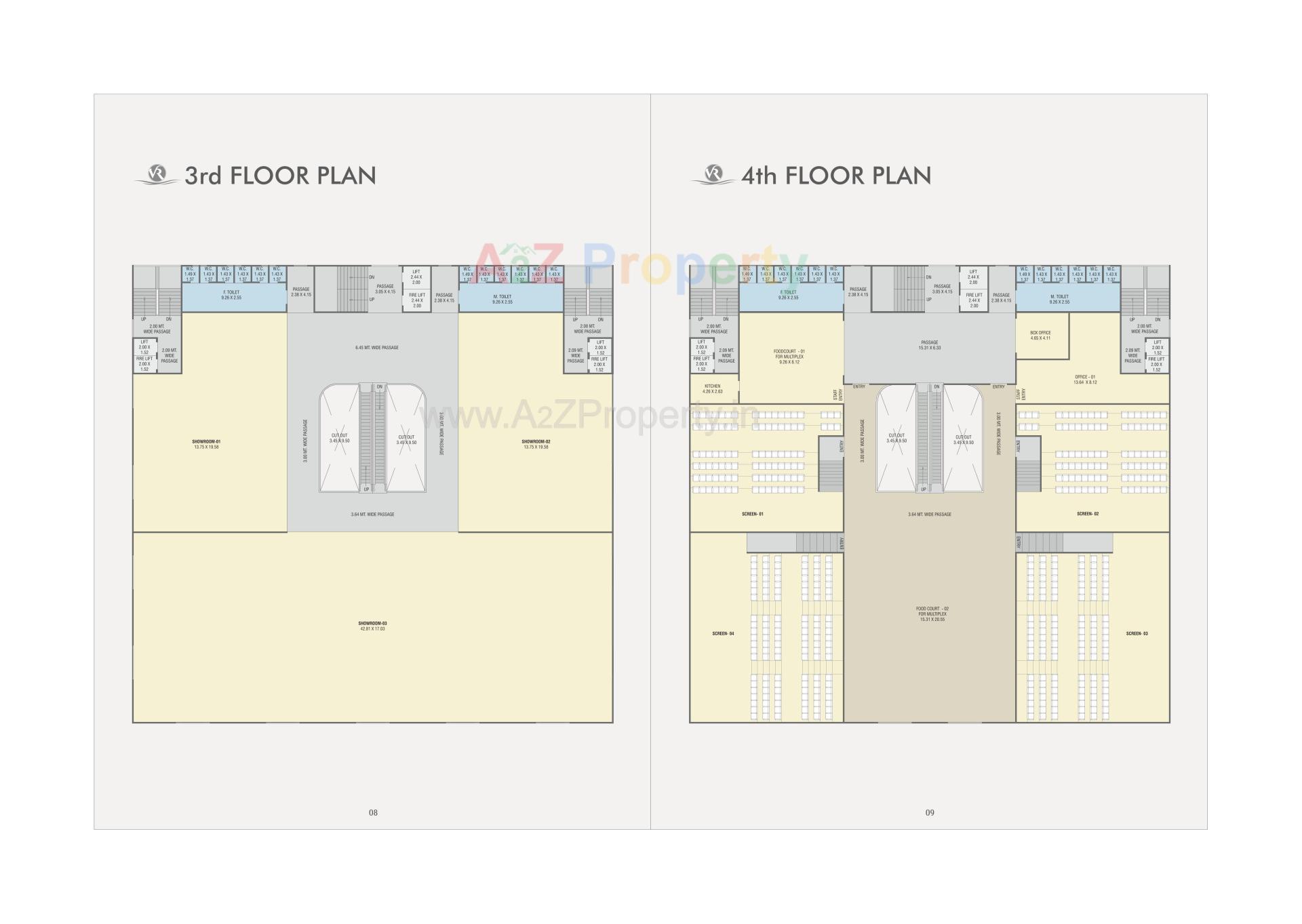 Layout of real estate project V R Infinity located at Bapod, Vadodara, Gujarat