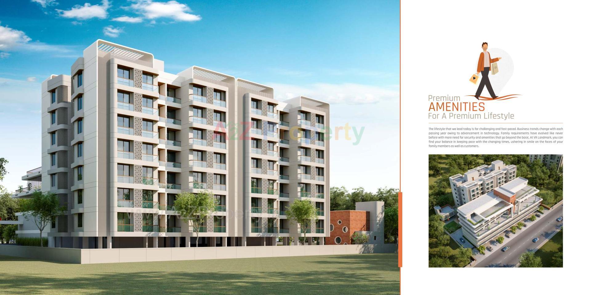 3D Elevation of real estate project V R Landmark located at Bapod, Vadodara, Gujarat