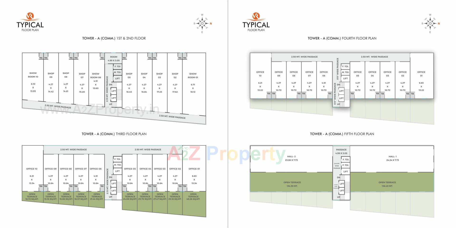 Layout of real estate project V R Landmark located at Bapod, Vadodara, Gujarat