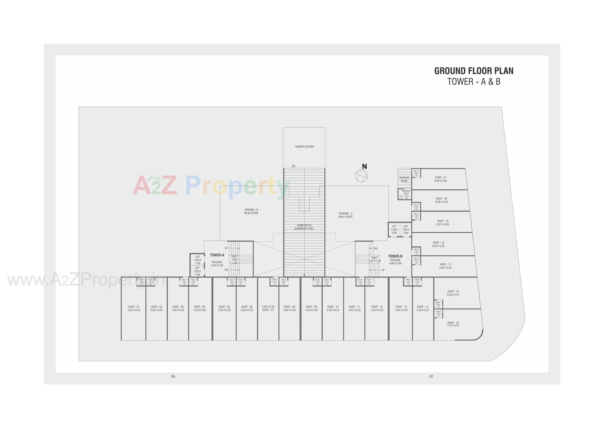 Layout of real estate project V R Luxuria located at Bhayli, Vadodara, Gujarat