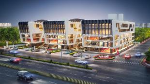 Elevation of real estate project V R One located at Waghodia, Vadodara, Gujarat