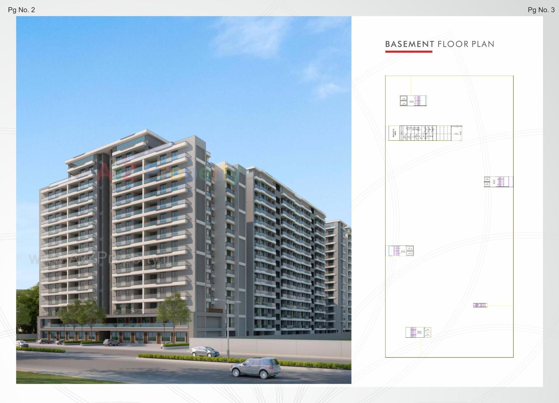 3D Elevation of real estate project V R Vivanta located at Sayajipura, Vadodara, Gujarat