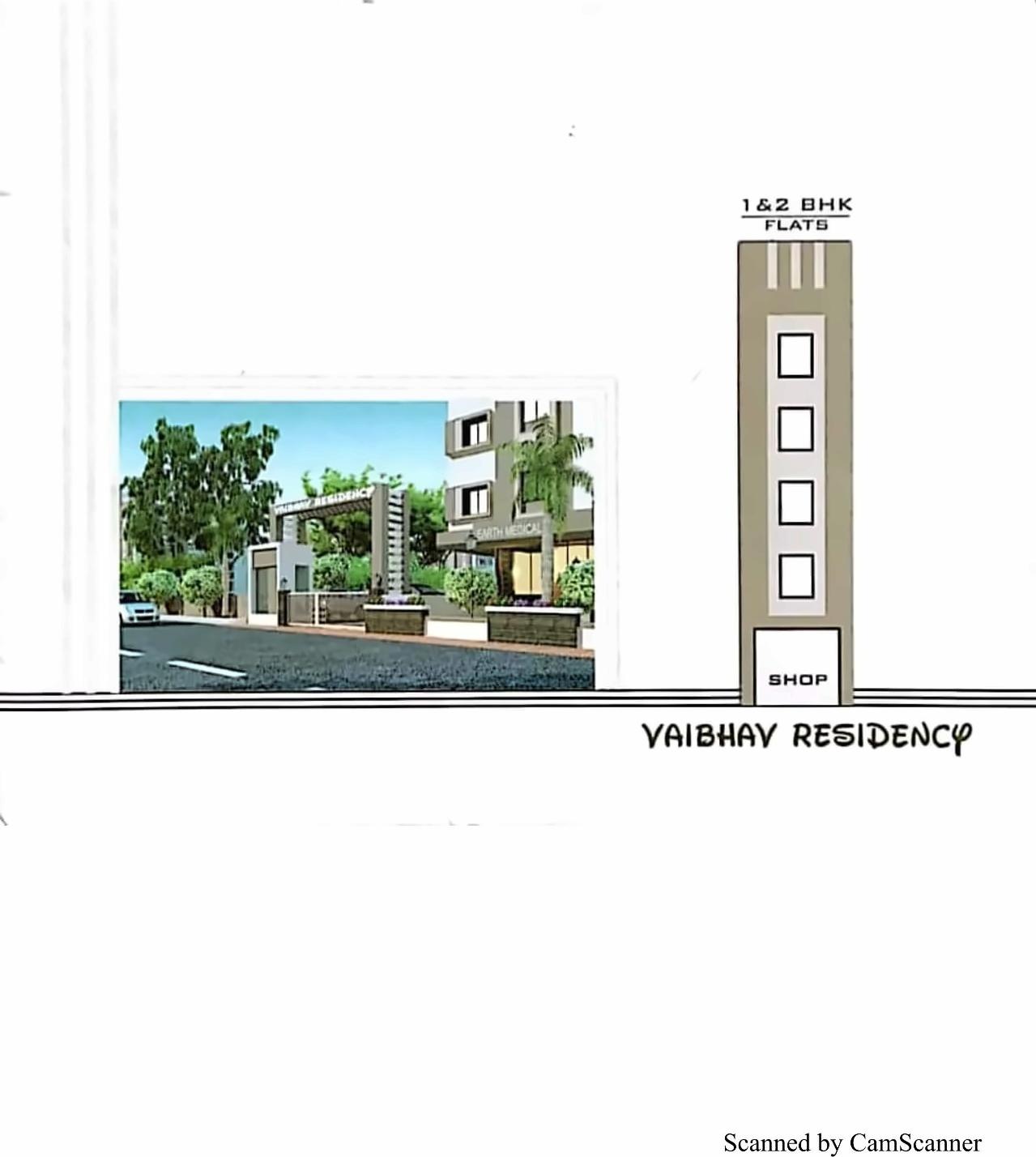 3D Elevation of real estate project Vaibhav Avenue located at Atladara, Vadodara, Gujarat