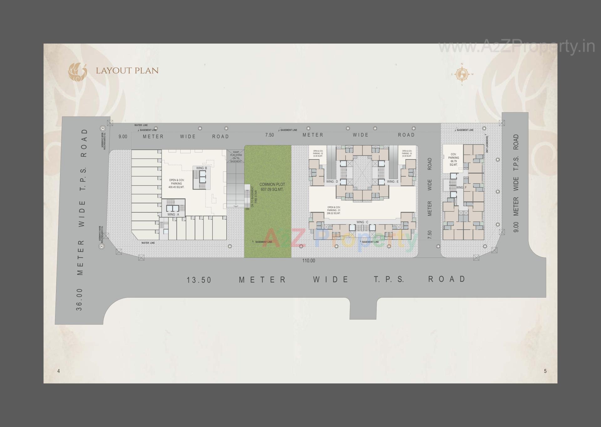 Layout of real estate project Vaikunthdham Co Operative Housing Society Ltd located at Manjalpur, Vadodara, Gujarat