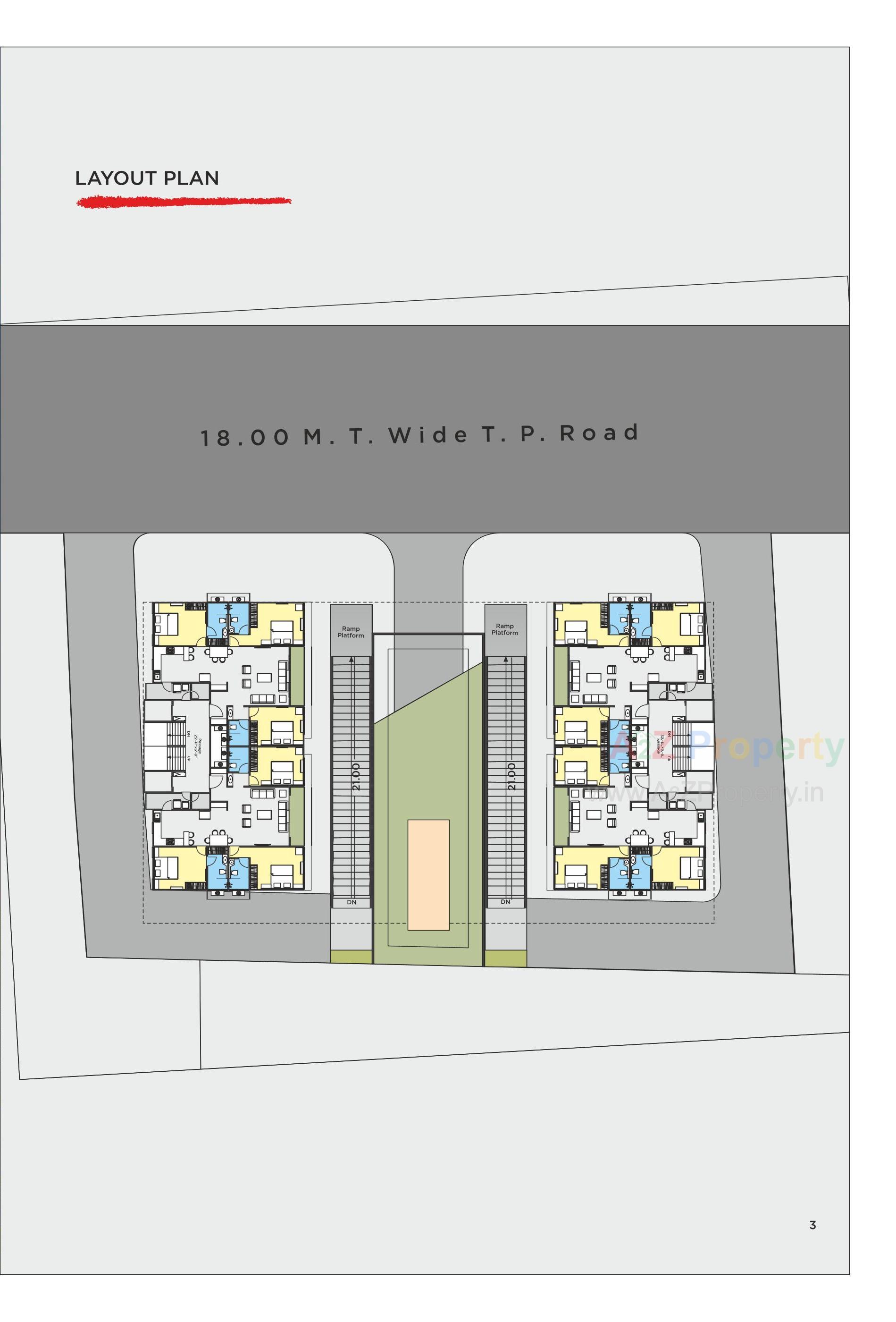 Layout of real estate project Vakratund located at Kalali, Vadodara, Gujarat