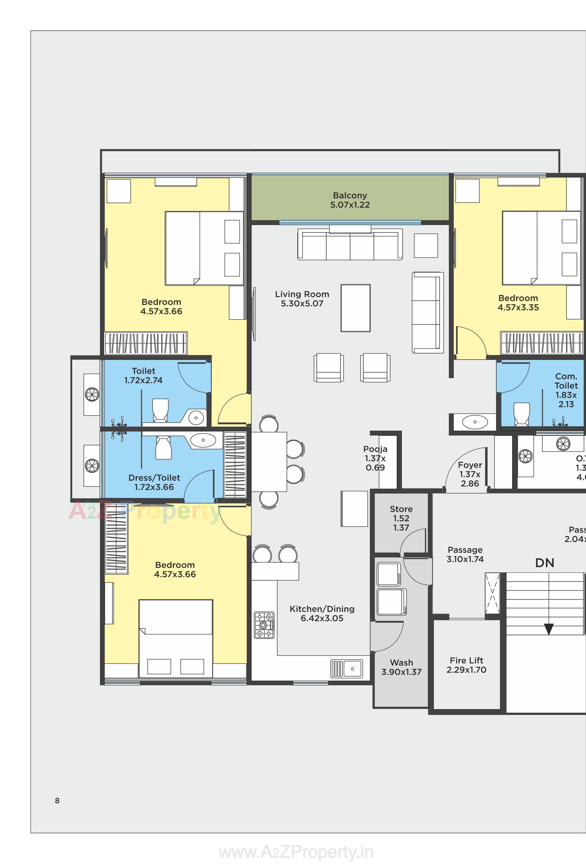 Layout of real estate project Vakratund located at Kalali, Vadodara, Gujarat