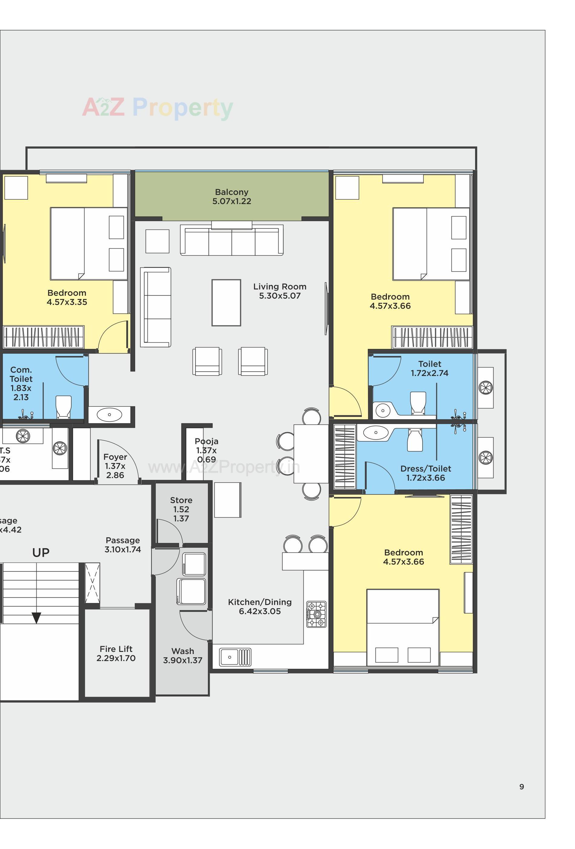 Layout of real estate project Vakratund located at Kalali, Vadodara, Gujarat