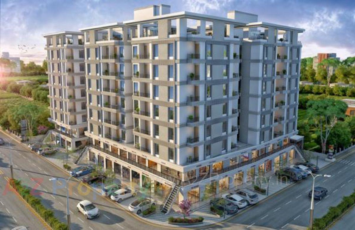 3D Elevation of real estate project Vakratund Bliss located at Bopad, Vadodara, Gujarat