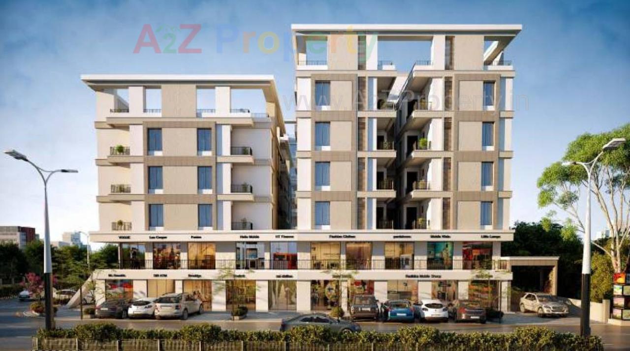 3D Elevation of real estate project Vakratund Bliss located at Bopad, Vadodara, Gujarat