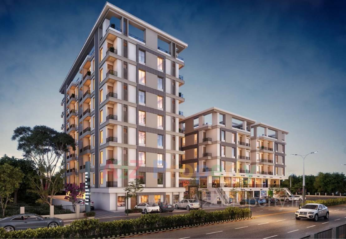 3D Elevation of real estate project Vakratund Bliss located at Bopad, Vadodara, Gujarat