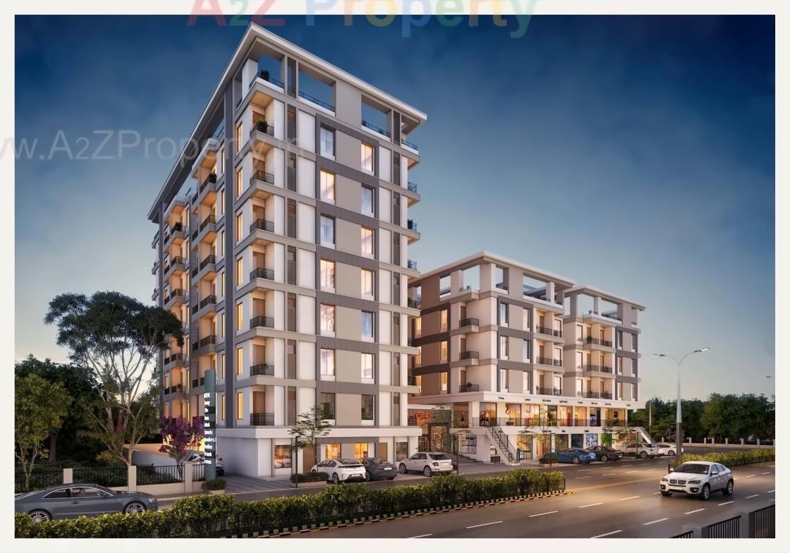 3D Elevation of real estate project Vakratund Bliss located at Bopad, Vadodara, Gujarat