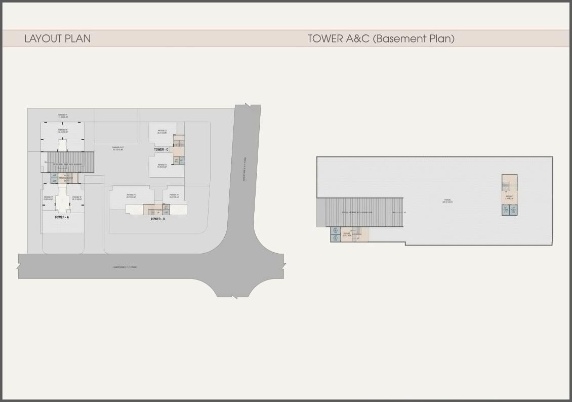 Layout of real estate project Vakratund Bliss located at Bopad, Vadodara, Gujarat