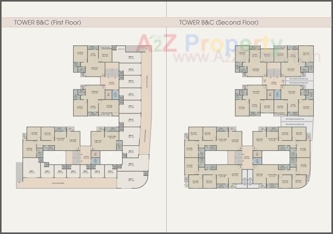 Layout of real estate project Vakratund Bliss located at Bopad, Vadodara, Gujarat