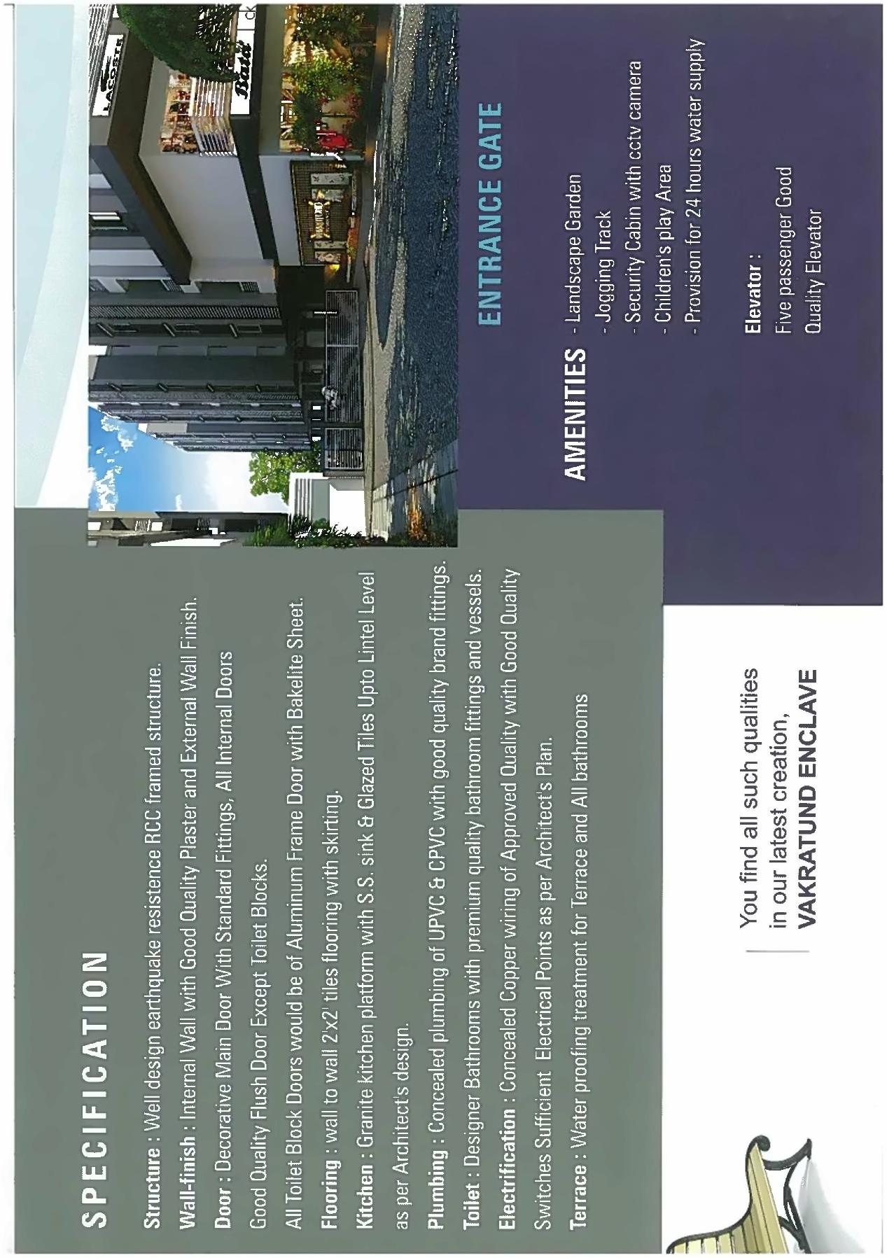  of real estate project Vakratund Enclave located at Kalali, Vadodara, Gujarat