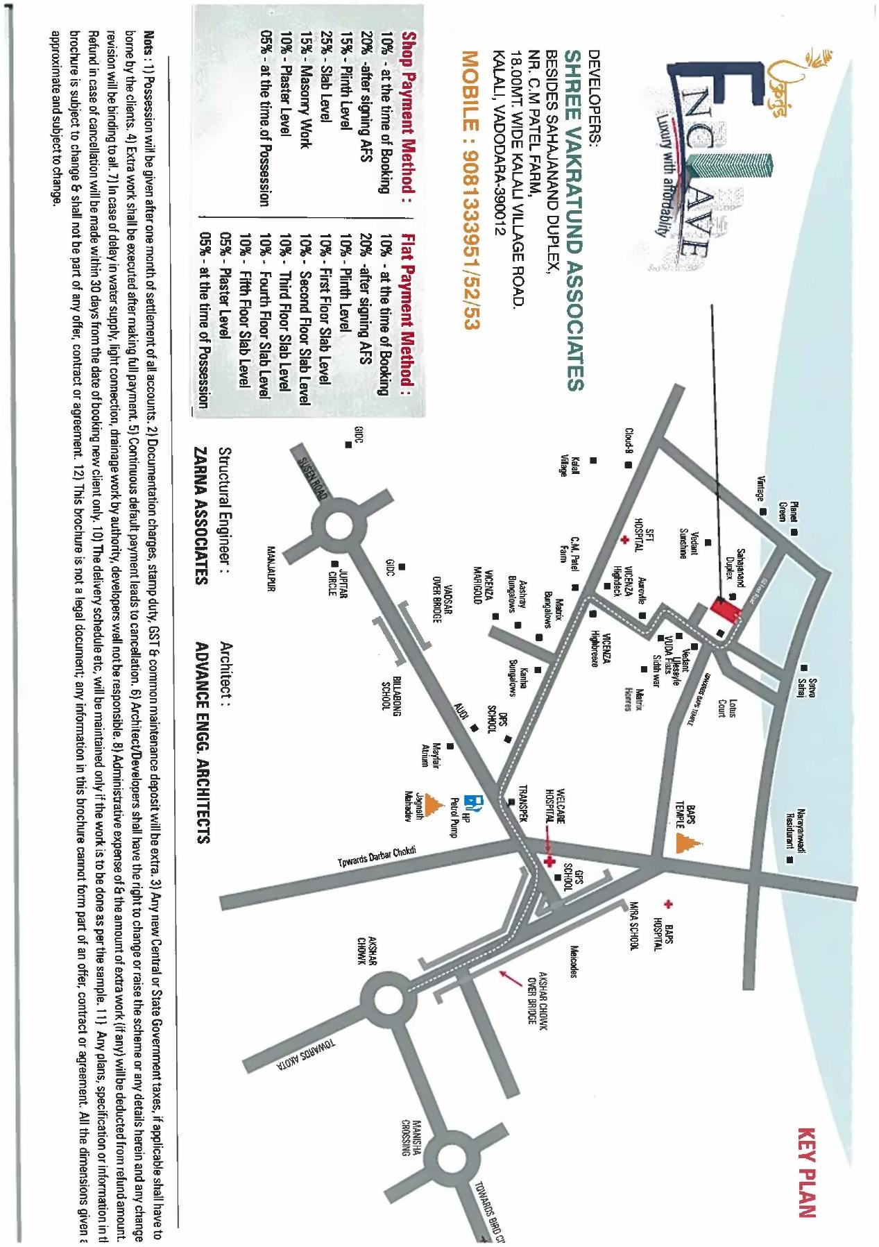  of real estate project Vakratund Enclave located at Kalali, Vadodara, Gujarat