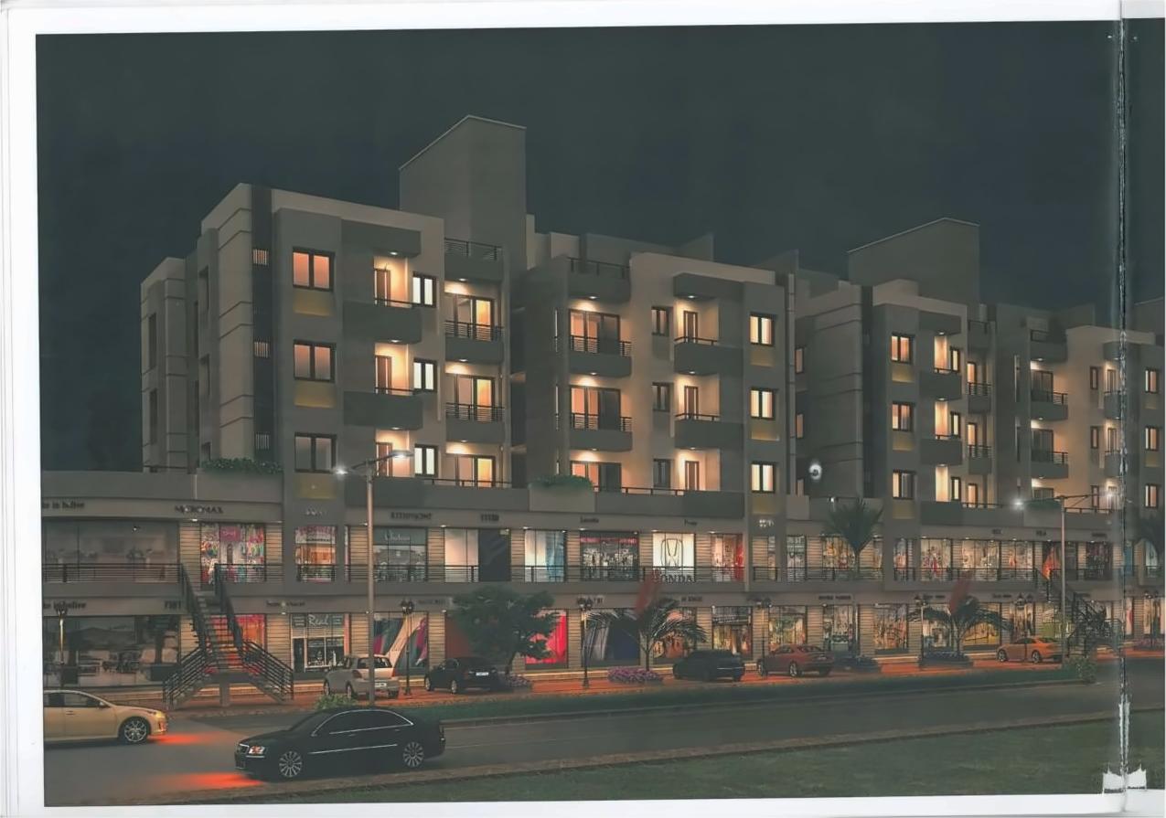 3D Elevation of real estate project Vakratund Residency located at Tarsali, Vadodara, Gujarat