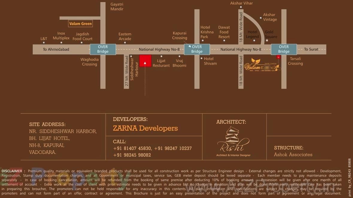  of real estate project Valam Hub located at Kapurai, Vadodara, Gujarat