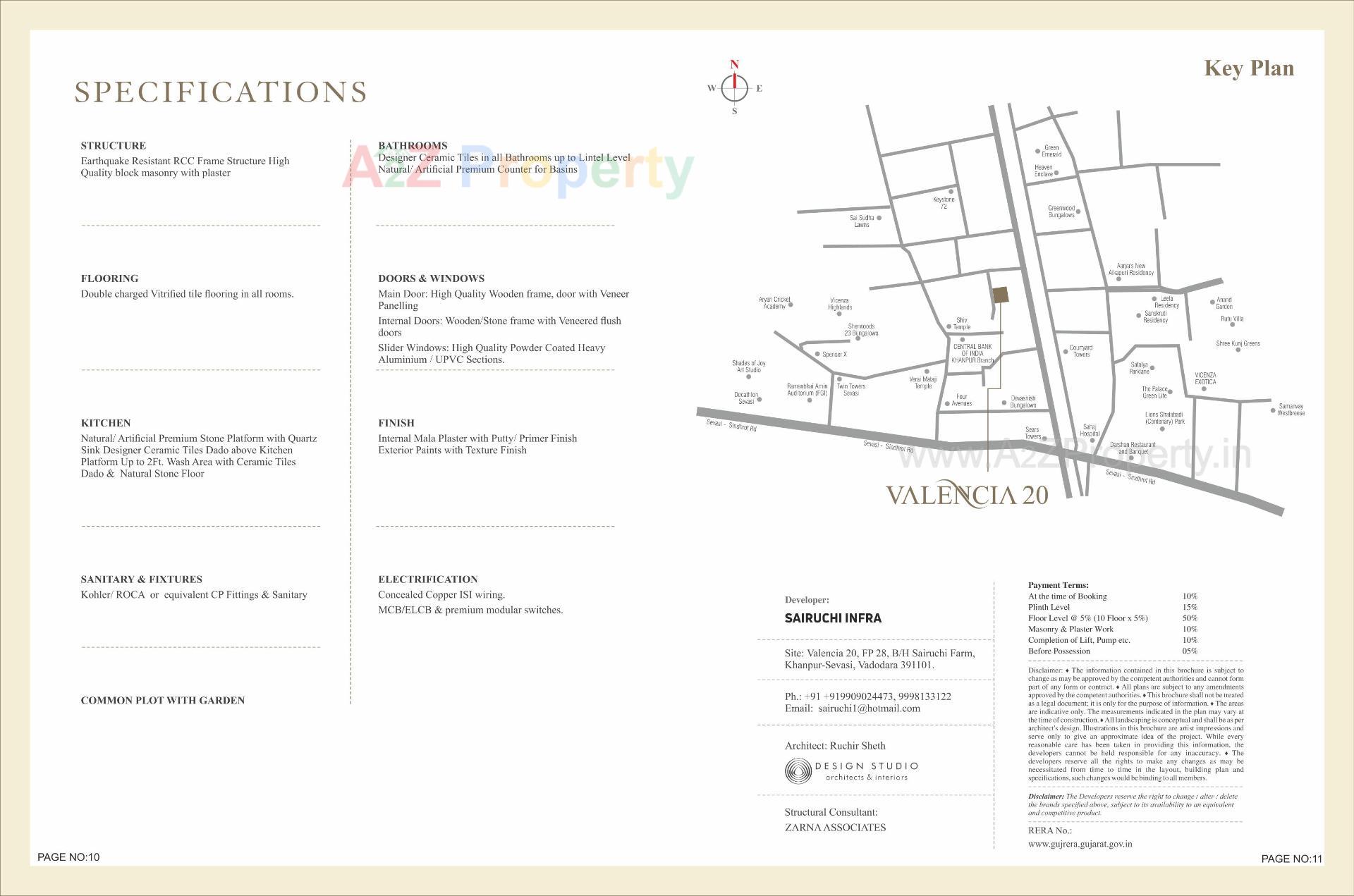  of real estate project Valencia 20 located at Khanpur, Vadodara, Gujarat