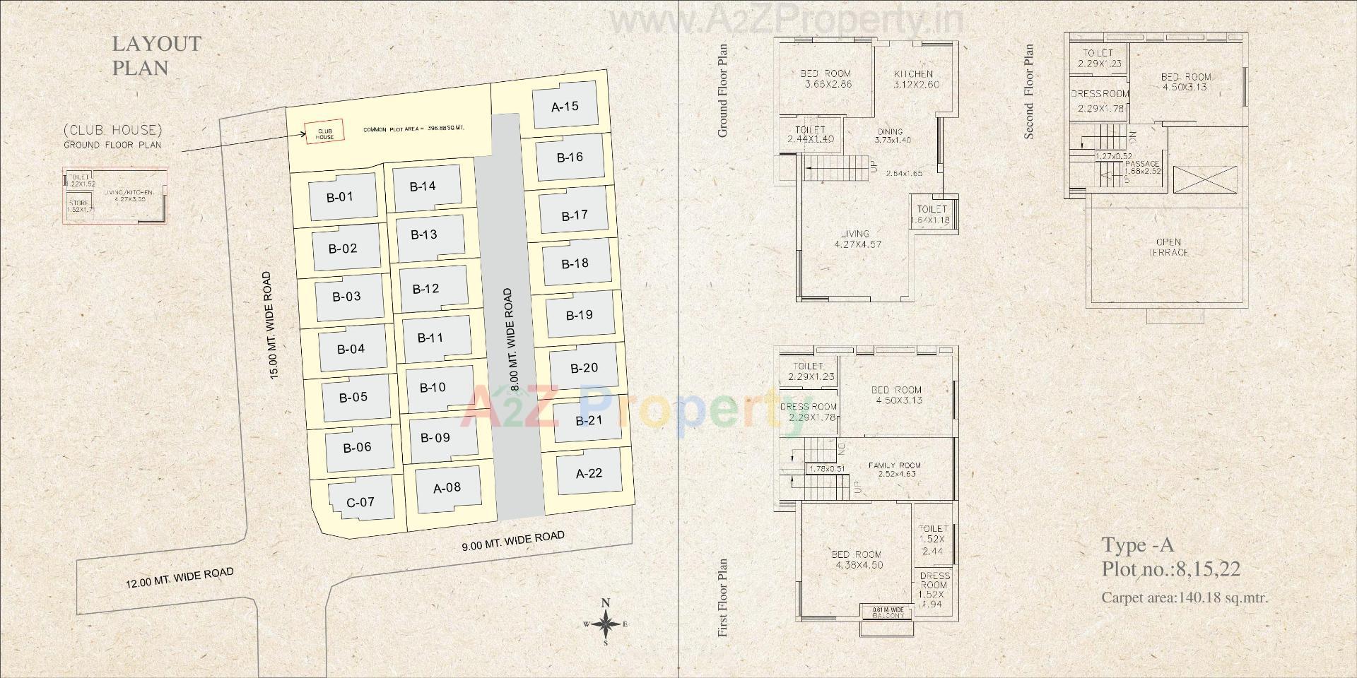 Layout of real estate project Valencia Ii located at Sevasi, Vadodara, Gujarat