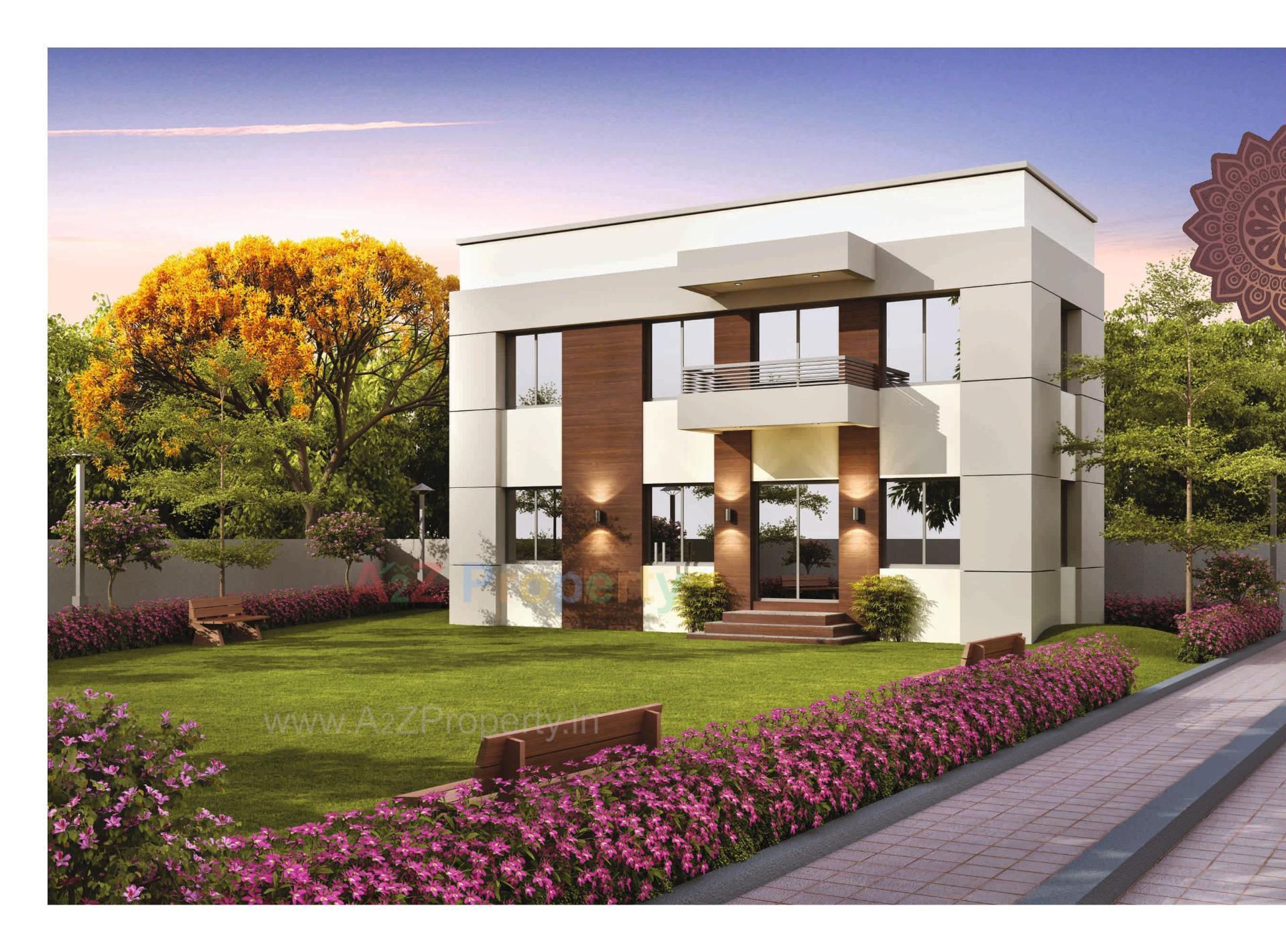 3D Elevation of real estate project Vallabh Aangan located at Bapod, Vadodara, Gujarat