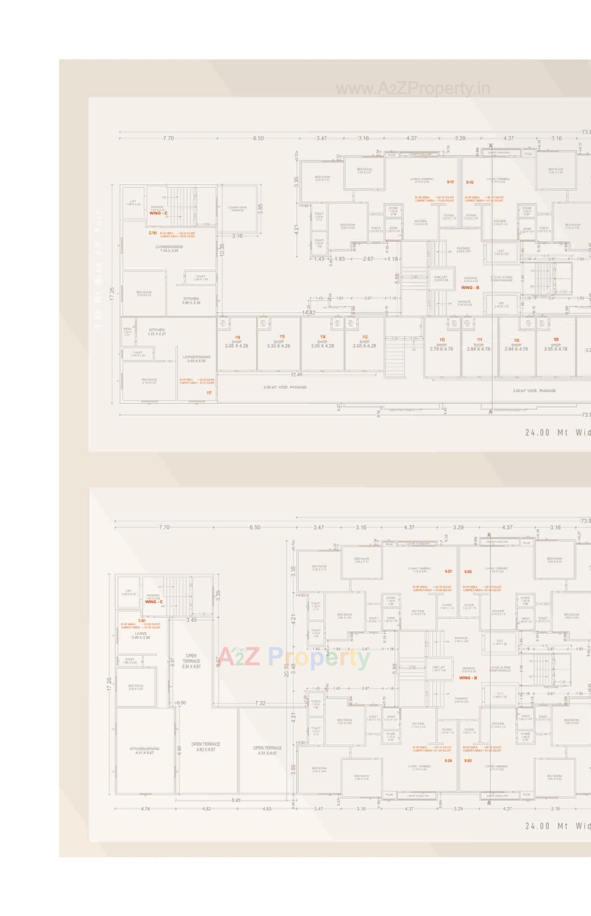 Layout of real estate project Vallabh Heights located at Kapurai, Vadodara, Gujarat