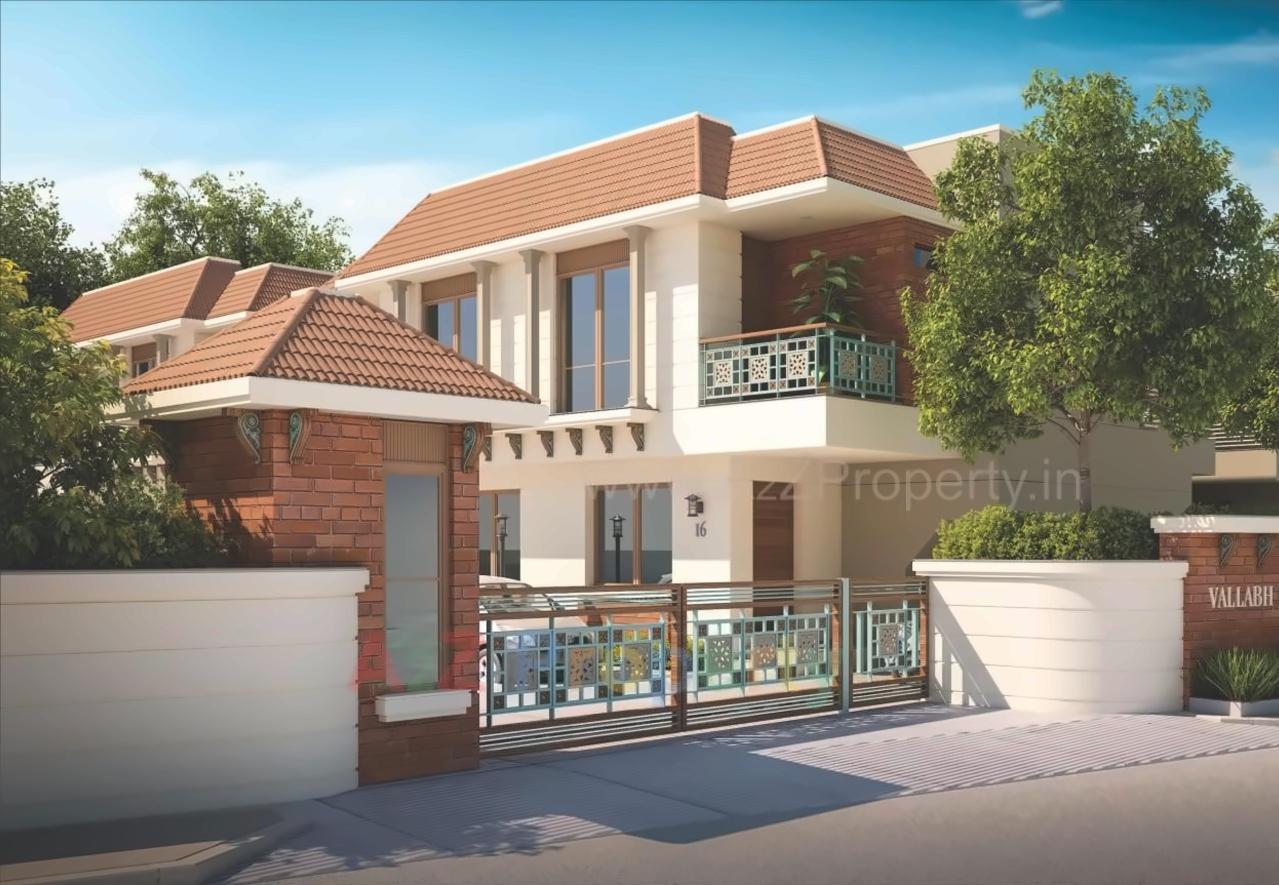 3D Elevation of real estate project Vallabh Vatika located at Vadsar, Vadodara, Gujarat