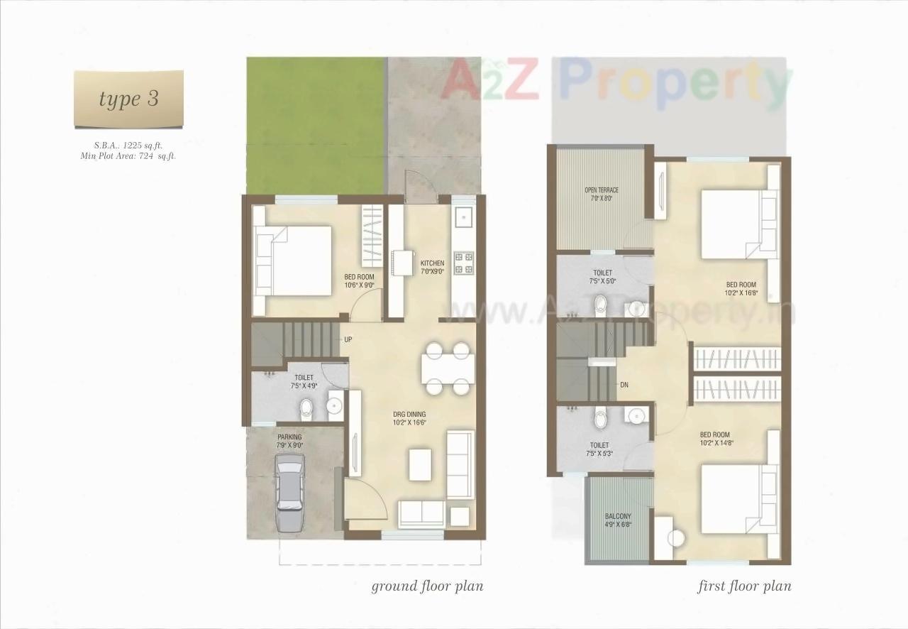 Layout of real estate project Vallabh Vatika located at Vadsar, Vadodara, Gujarat